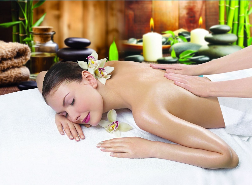 Massage body with aloe vera