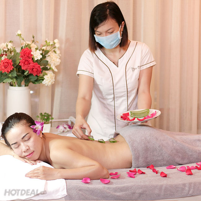 Massage body with aloe vera